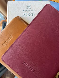 Rustik Colourful Leather Slip On Cover + Journal