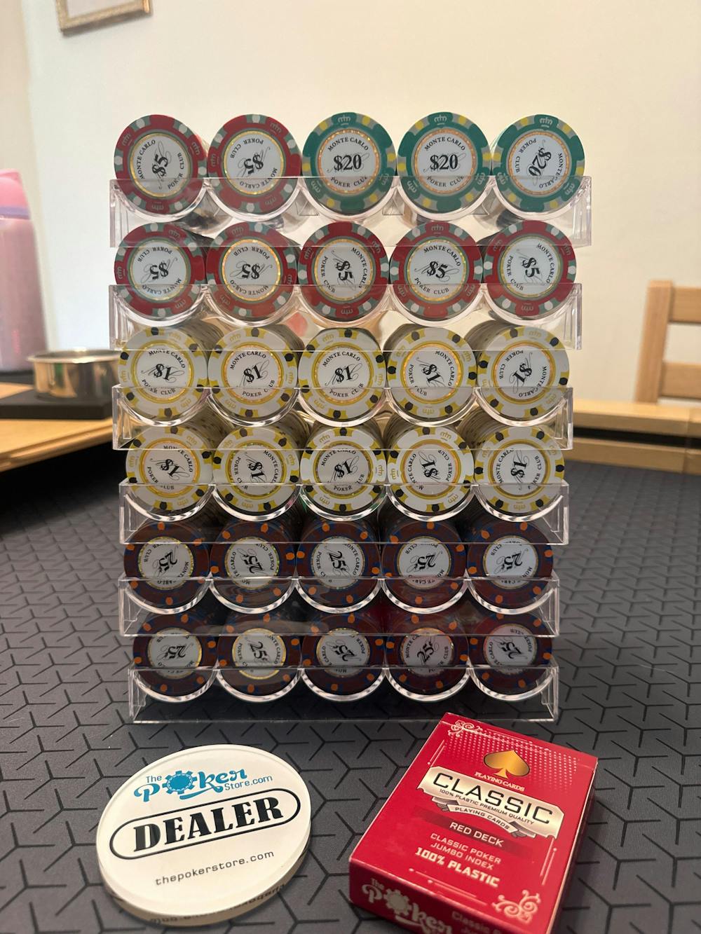 600 Monte Carlo Smooth 14 Gram Poker Chips Bulk