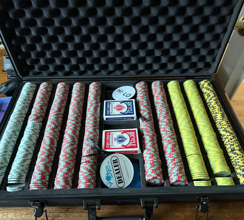 1000 Monte Carlo Smooth 14 Gram Poker Chips Bulk