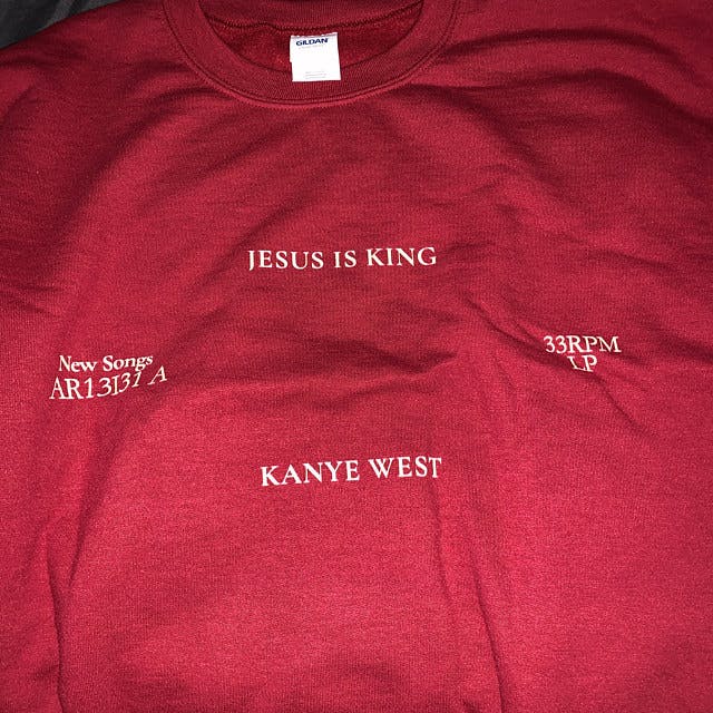 Jesus Is King クルーネックスウェット Kanye West Jesus is King JIK Crewneck Sweatshirt Navy Blue