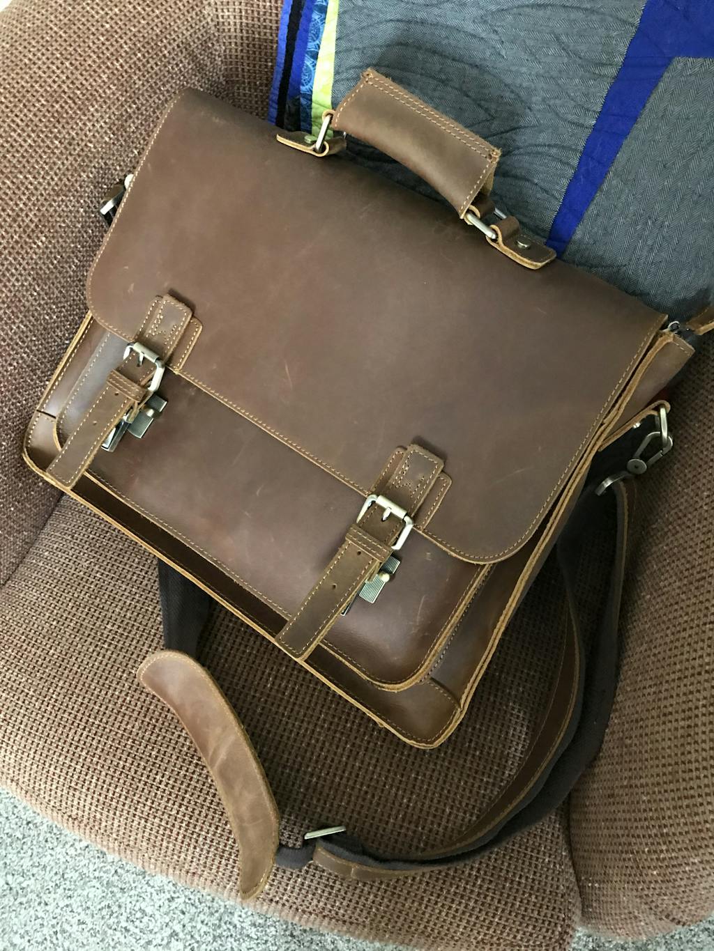 Brown Leather Messenger Satchel Bag for Men The Real Leather Company