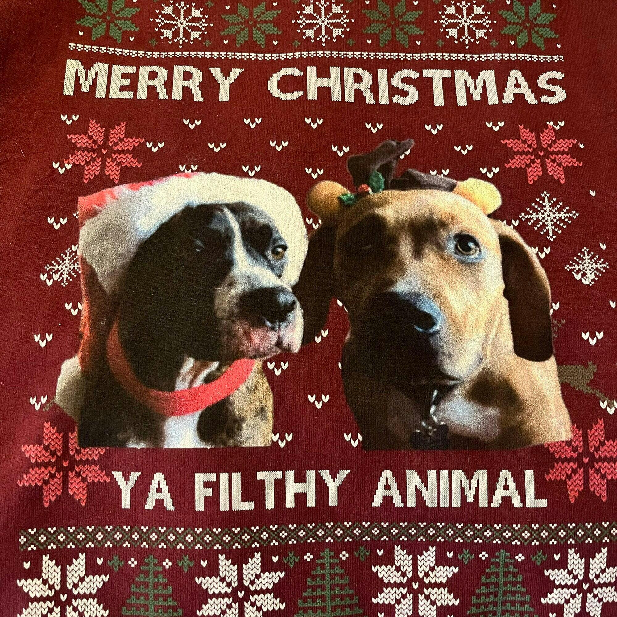 Merry christmas you sales filthy animal dog sweater