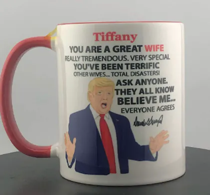 Custom Coffee Mug for Father's Day, Trump Great Dad Custom Mug  The Red  First