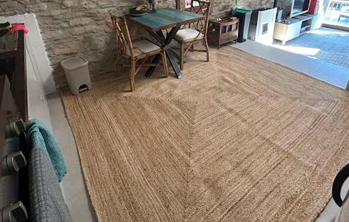 Haven Jute Area Rug Eco friendly Handwoven Jute Rug