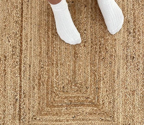 Haven Jute Area Rug Eco friendly Handwoven Jute Rug
