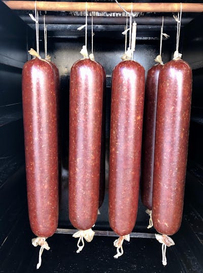 Pre-tied Clear Fibrous Summer Sausage Casing 61mm