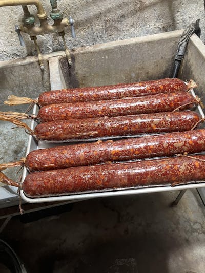 Pre-tied Clear Fibrous Summer Sausage Casing 61mm