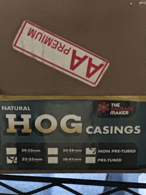 Premium Natural Hog Casings 32-35mm