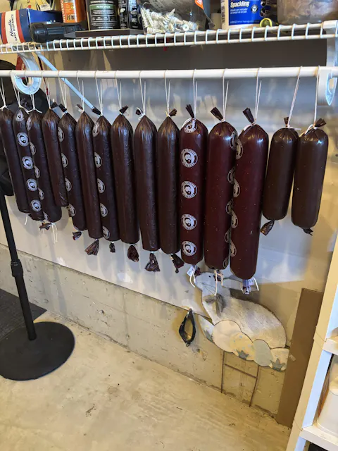 Mahogany Fibrous Summer Sausage Casings 61mm
