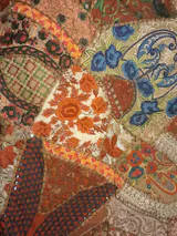 Colorful Patchwork wall tapestry - Indian hippie wall decor - boho style wall hanging
