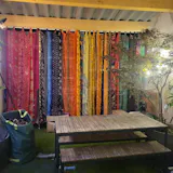 Boho saree curtains - door curtains multicolored - Hippie style curtain