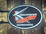 Keikhaefer Mercury Outboards 2 Sided LED Oval Sign