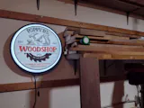 Poppy D’s Woodshop Custom Designed 18" Backlit LED Button Sign