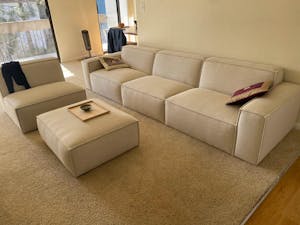 Oryan Ottoman - Creamy