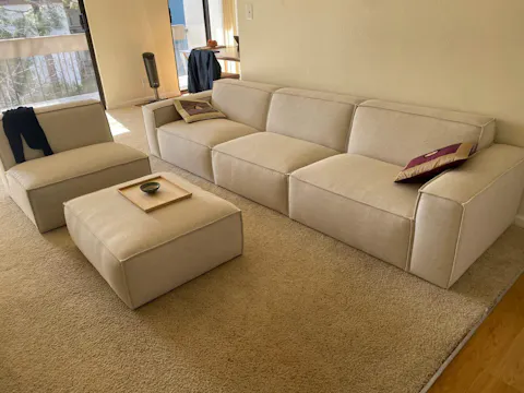 Oryan Ottoman - Creamy