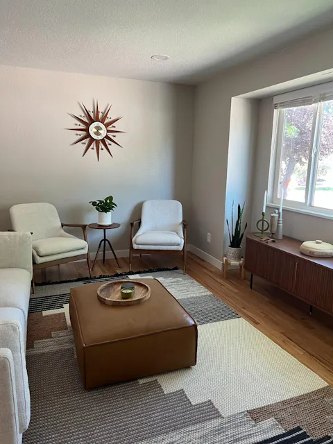 Cavina Leather Ottoman