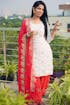 New Designer Party Wear Look Top ,Dhoti Salwar and Dupatta LC-1151