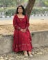 MAROON EMBROIDERED GEORGETTE SUIT SET