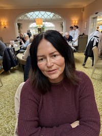 Madeline peplum knit - damson