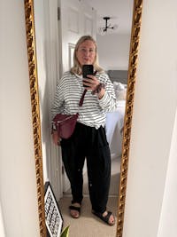 Tori leather sling bag - merlot