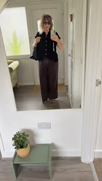 Crepe shirt - Black