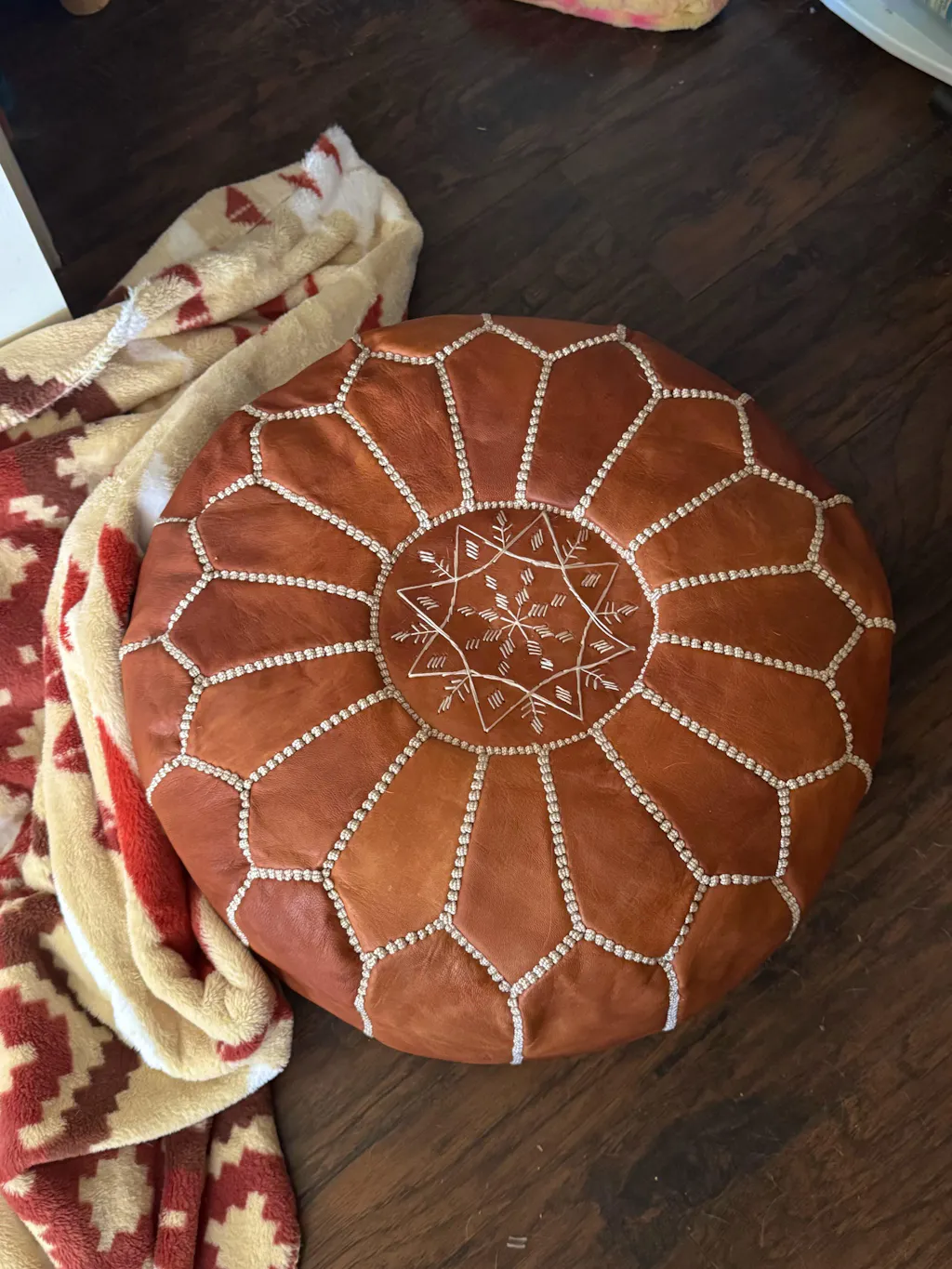 The Atlas Sun Pouf Cover