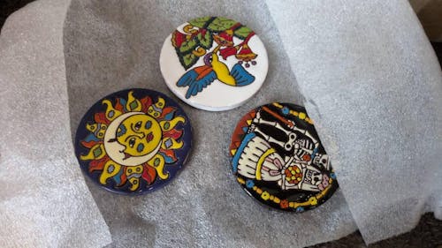Custom Talavera Coaster | Hand-Painted Mexican Tile Drink Pads