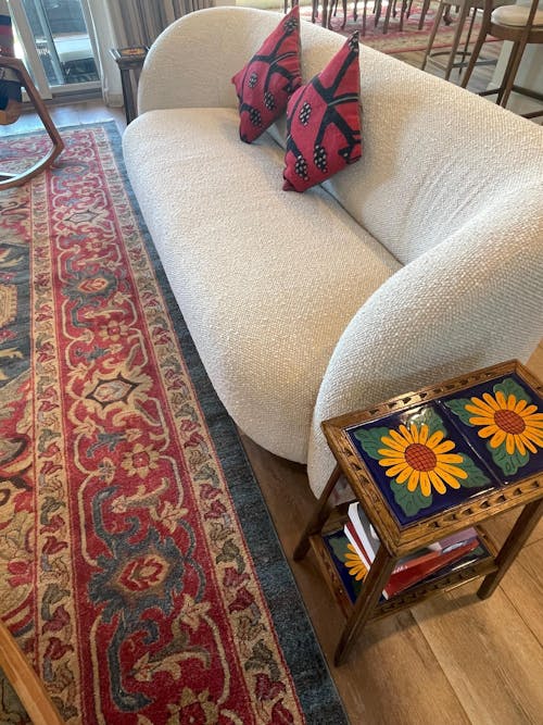 Talavera Tile End Table | Handmade Mexican Wood Accent Furniture