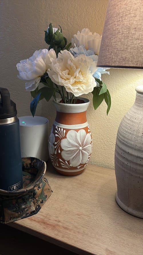 Hand-Painted Talavera Vase | Handmade Mexican Flower Pot
