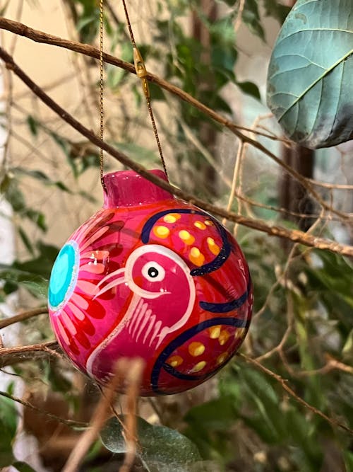 Talavera Christmas Ornaments | Festive Folk Art Decor