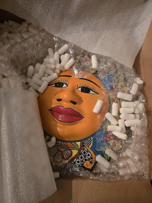 Extra Large Talavera Sun Wall Art | Handmade Mexican Decor