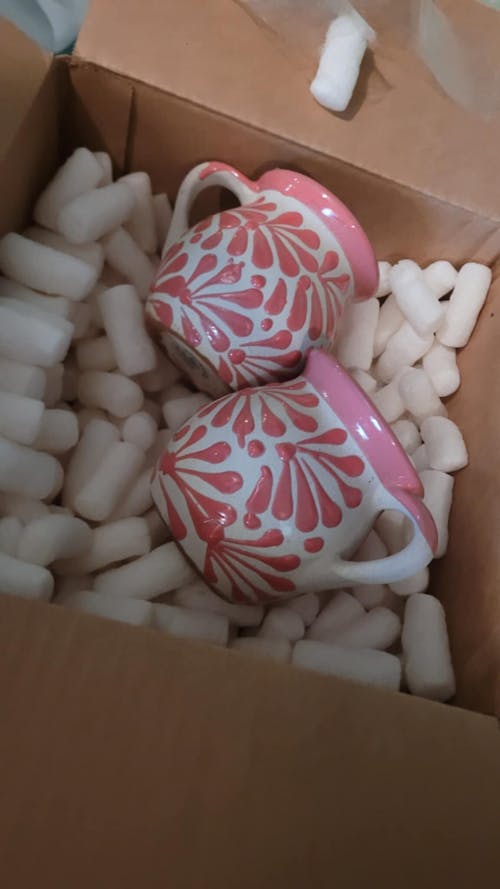 Pink Talavera Mug | Authentic Handmade Mexican Clay Jarrito