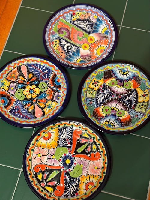 8" Talavera Ceramic Dinner Plate | Authentic Mexican Dinnerware