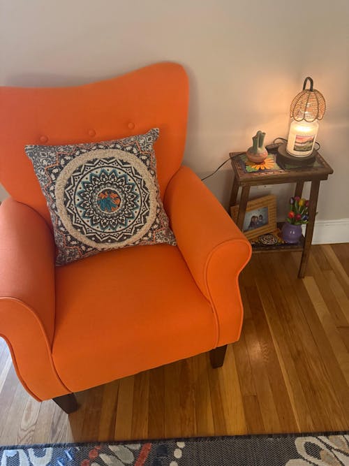 Talavera Tile End Table | Handmade Mexican Wood Accent Furniture