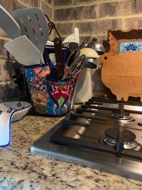 Talavera Utensil Holder | Colorful Handcrafted Mexican Organizer