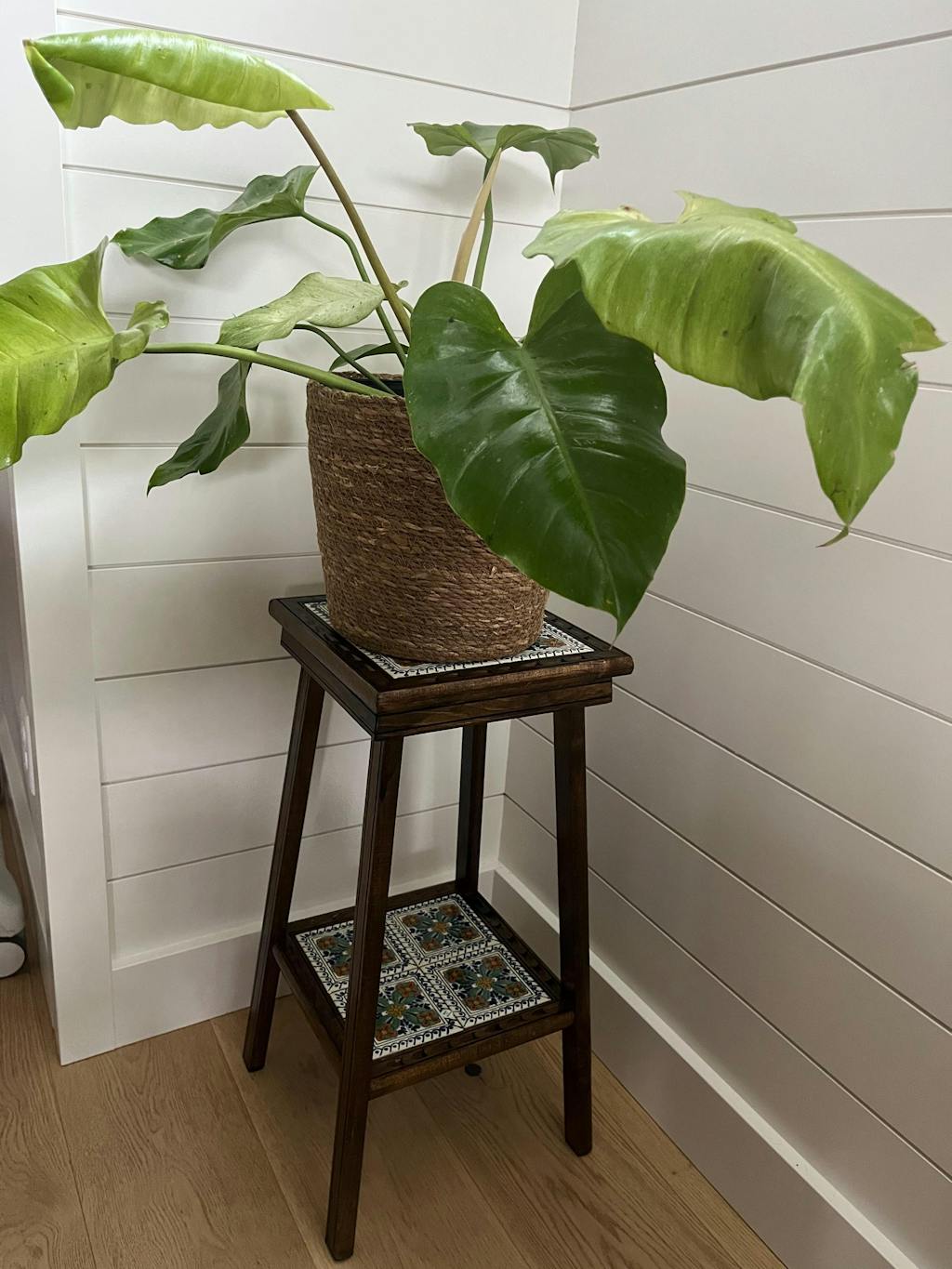 Square Talavera Tile End Table | Handmade Mexican Wood Accent Table