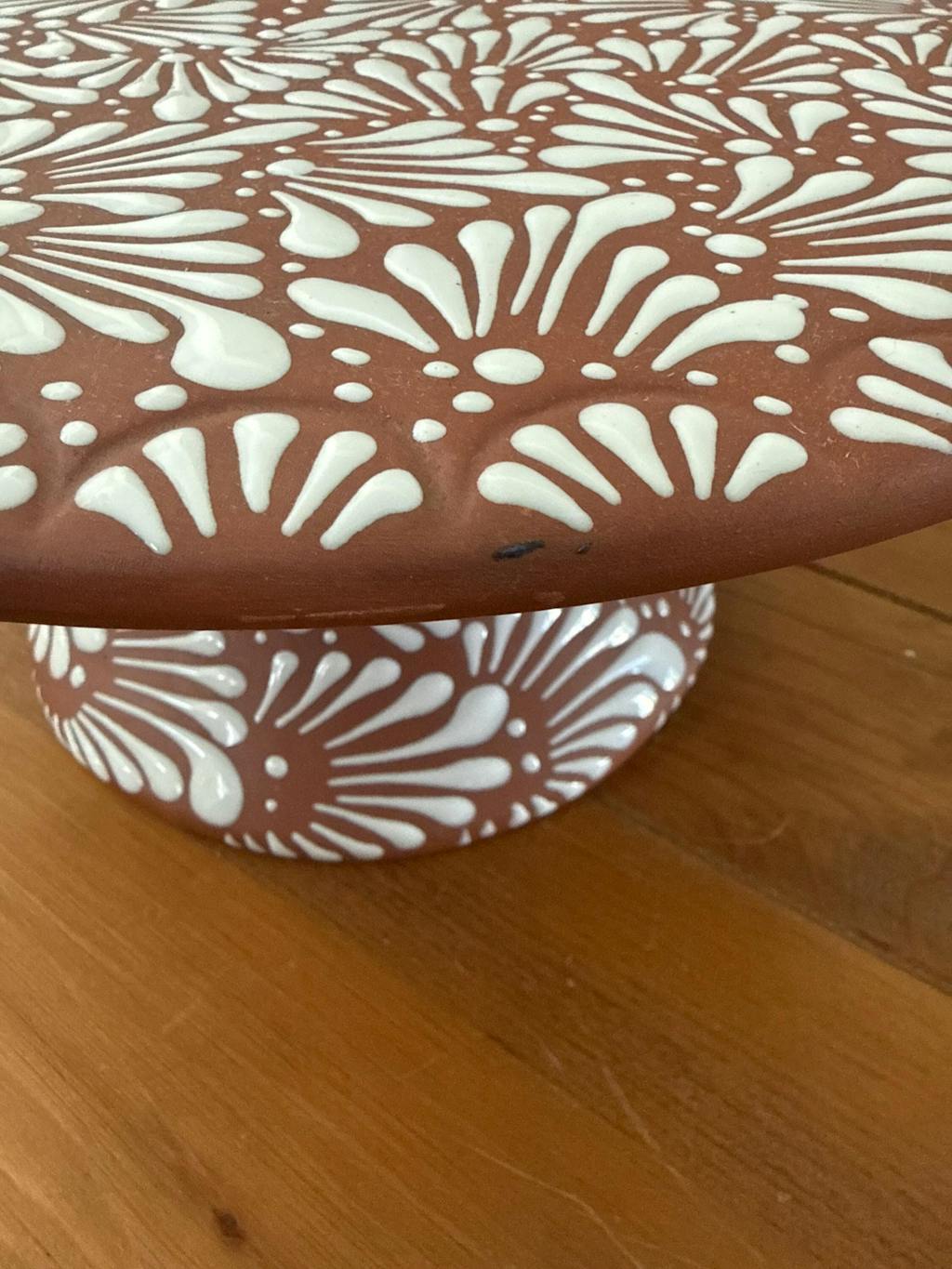 Talavera Cake Stand Set | Two-Piece Handmade Dessert Pedestal