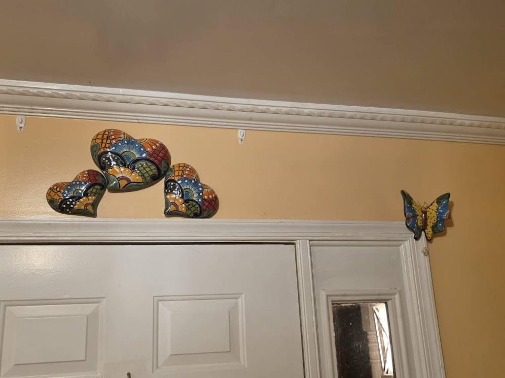 Set of 3 Talavera Heart Wall Hanging | Wall Art Decor