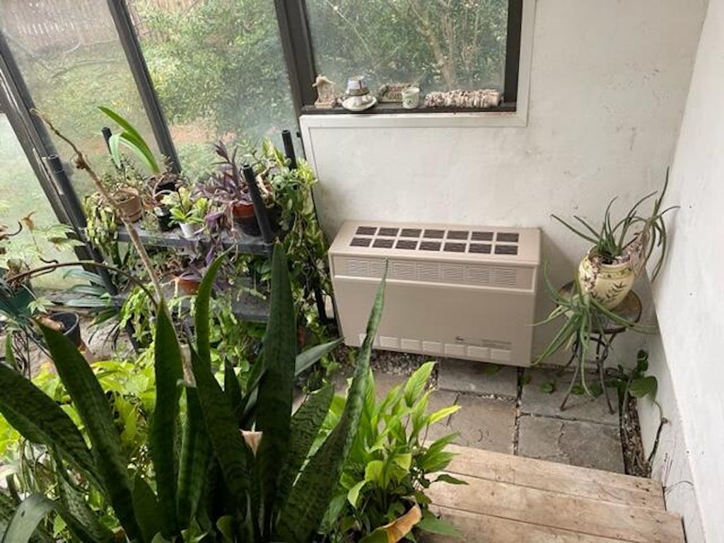 Empire 25,000 BTU 37 Inch Direct Vent Millivolt Control Natural Gas Wall Furnace with Thermostat