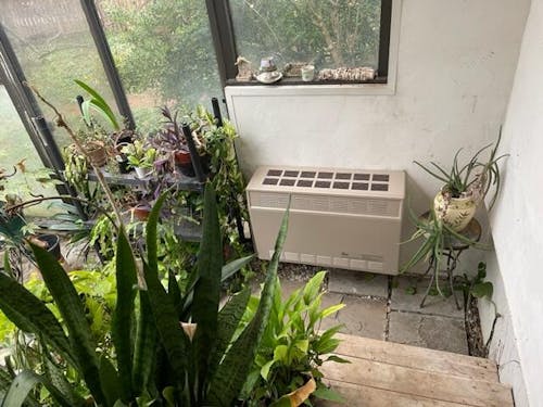 Empire 25,000 BTU 37 Inch Direct Vent Millivolt Control Natural Gas Wall Furnace with Thermostat