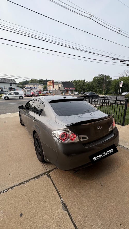 G37 Sedan Clear GTR Style Halo Tail Lights