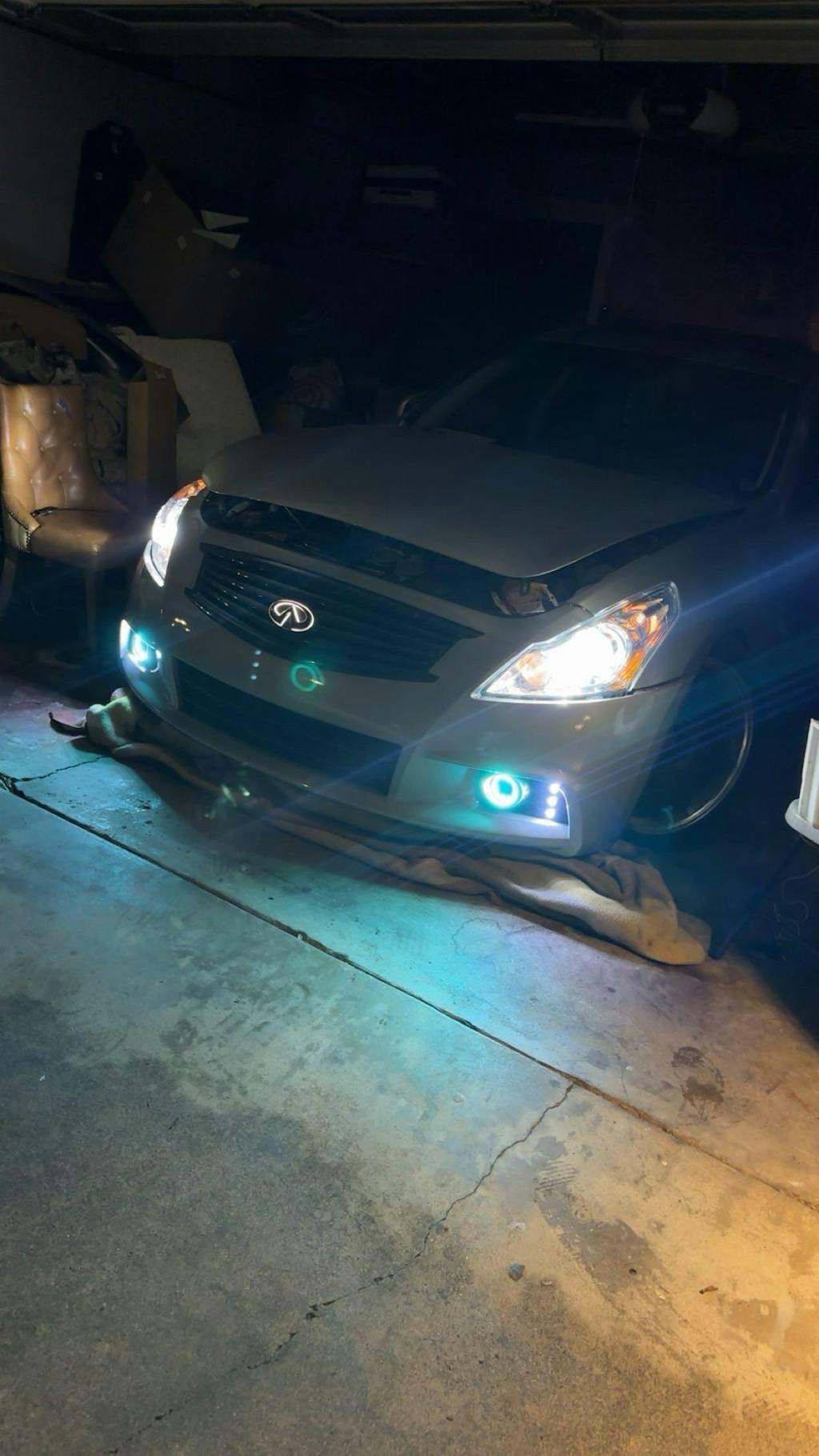 G37 Sedan Sport Bumper LED DRL