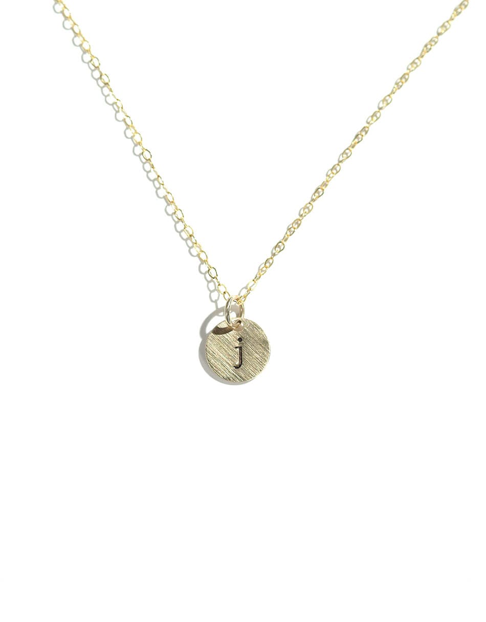 Tiny Initial Necklace - The Vintage Pearl