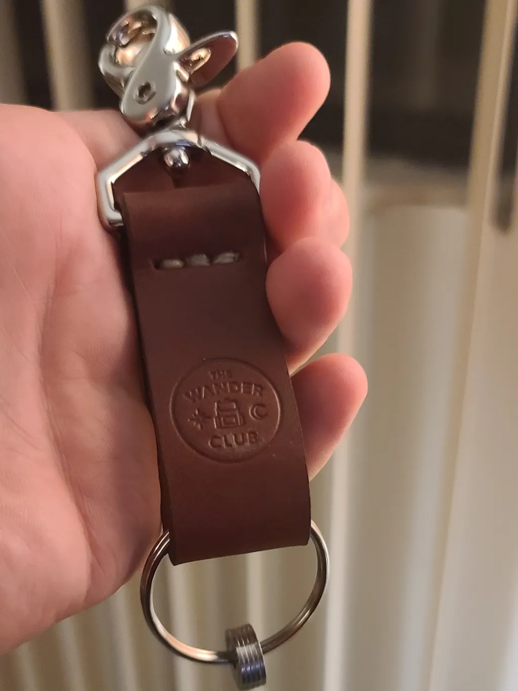 Maroon Travel Keychain The Wander Club
