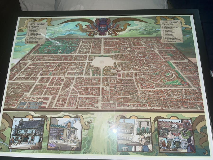Map Of Liscor Matte Poster (Framed)