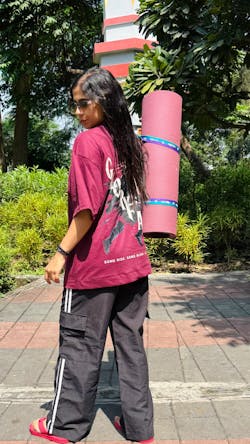 Glory Fall Maroon Oversized Classic T-Shirt