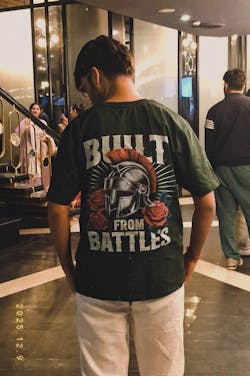 Battles Green Oversized T-Shirt
