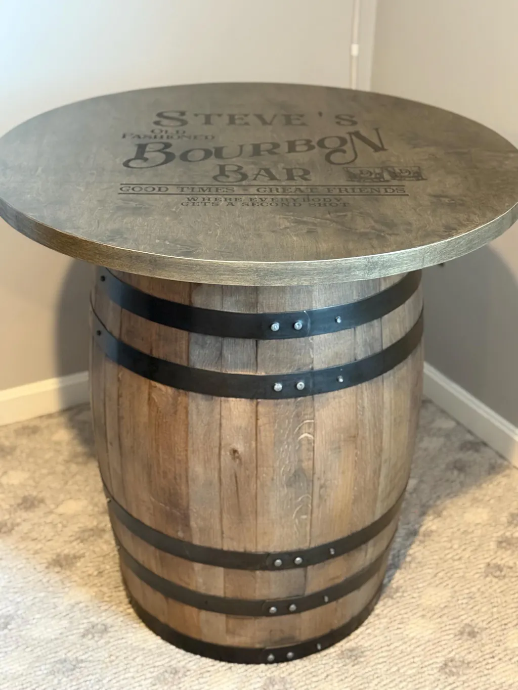 Bourbon Barrel Bistro/Pub Table Table – The Whiskey Workshop