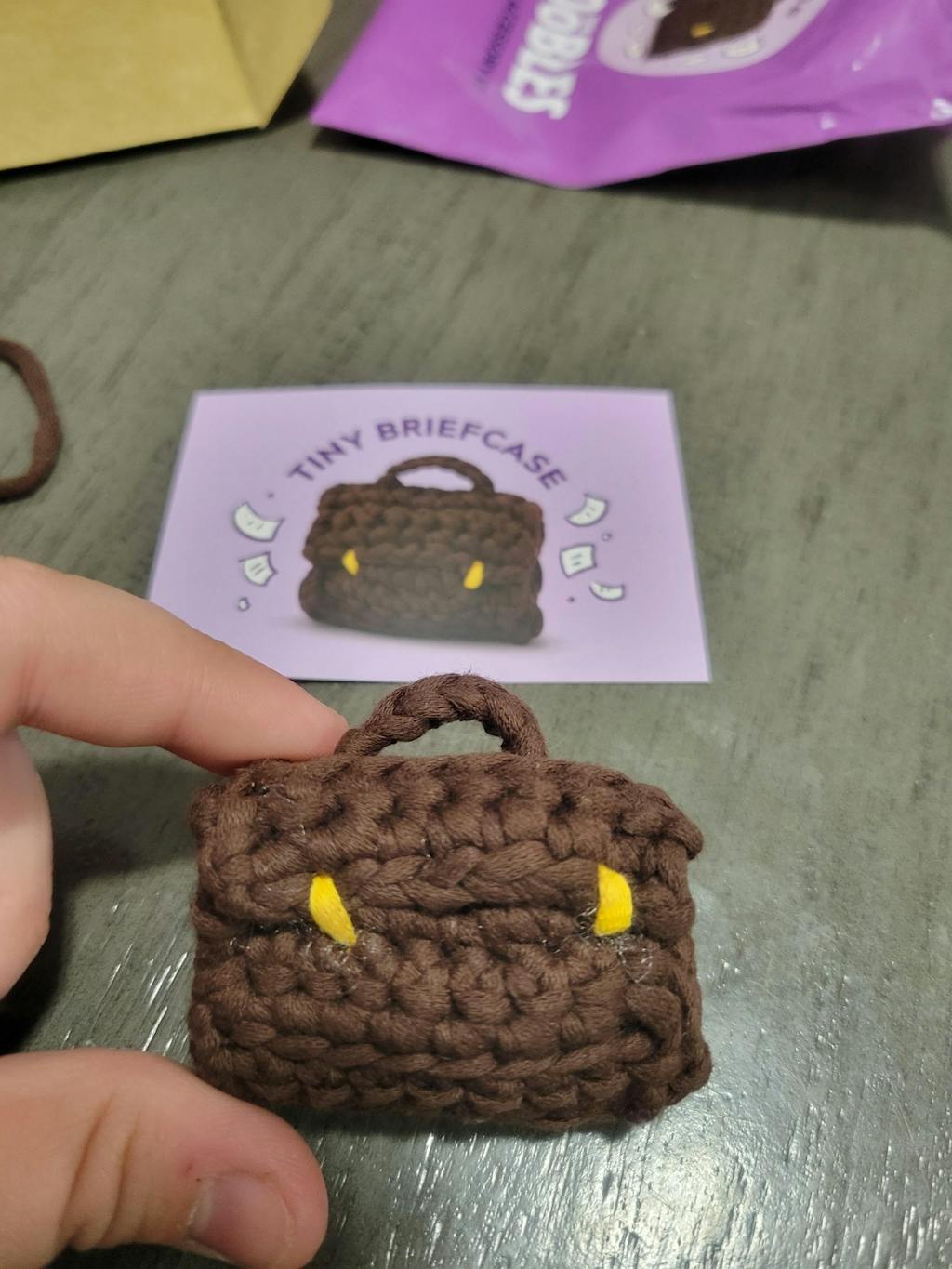 Tiny Briefcase Crochet Kit The Woobles