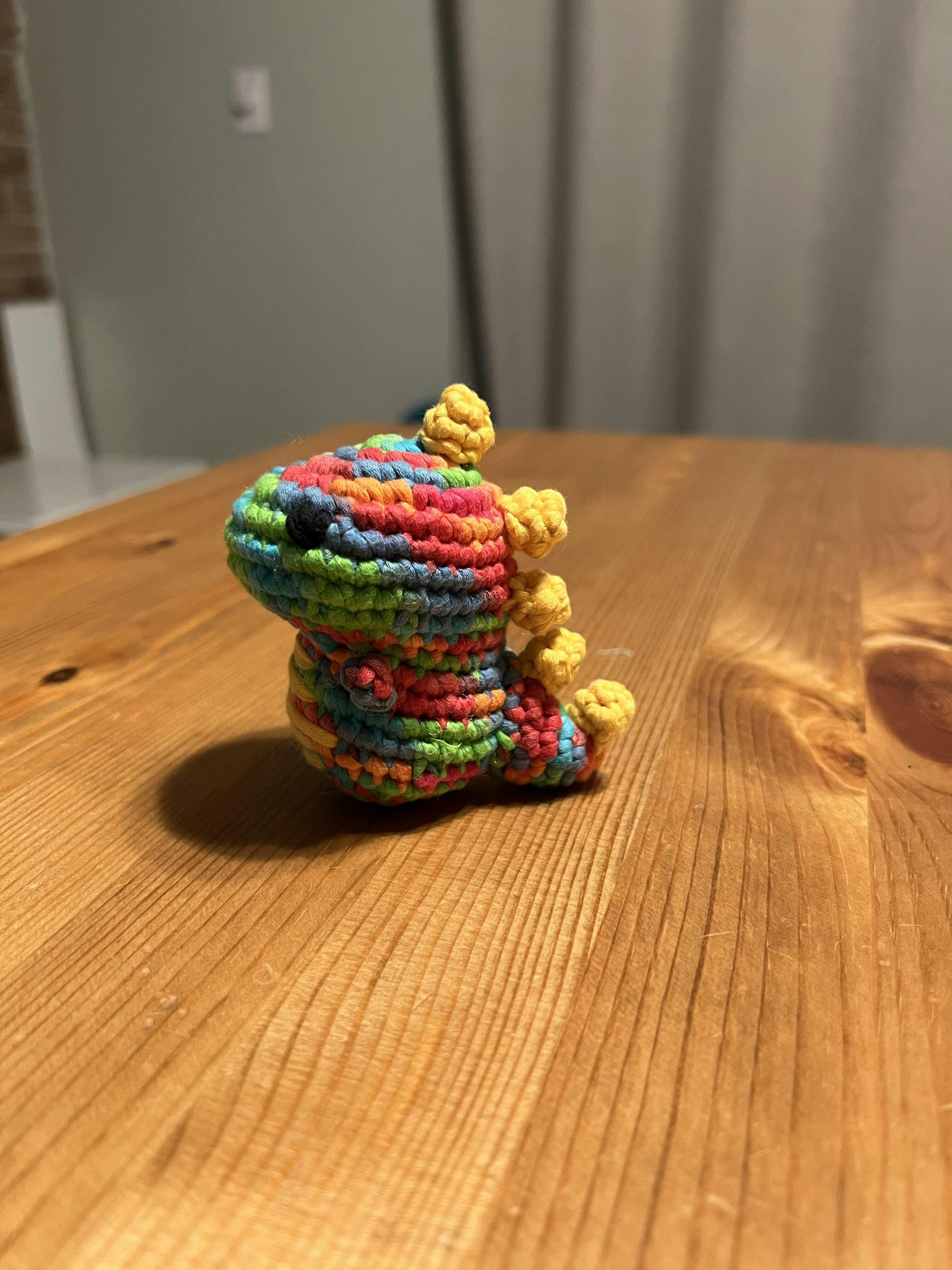 Rainbow Dinosaur Crochet Kit 